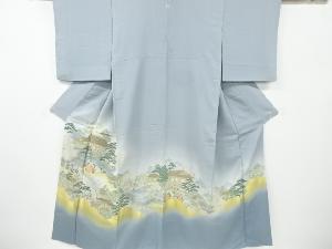 リサイクル　寿光織　屋敷風景模様織り出し一つ紋色留袖